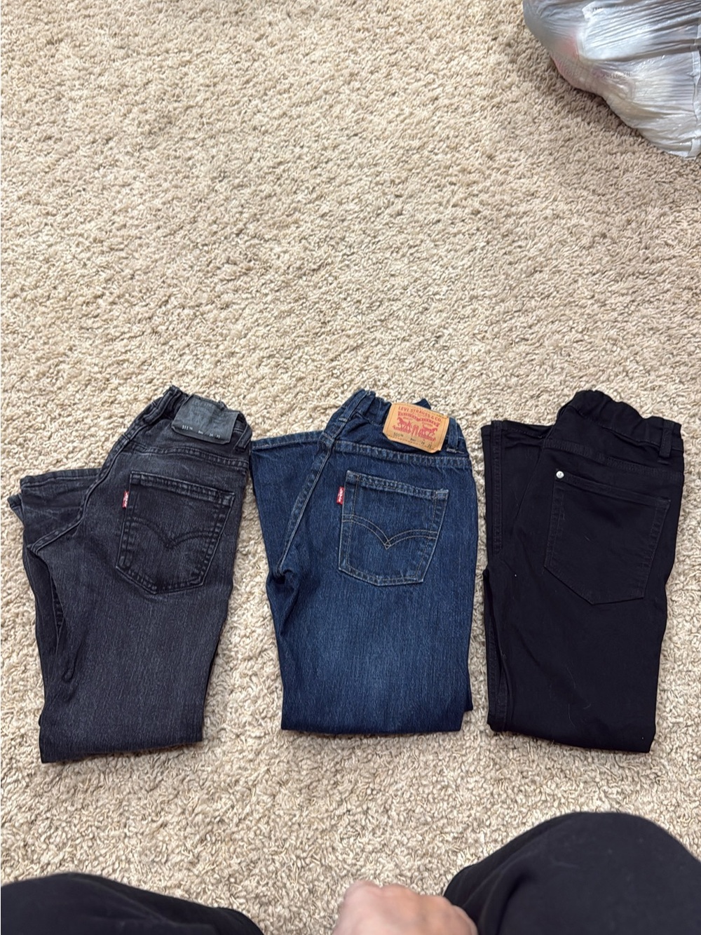 Levi's Black Wash 511 Denim Jeans